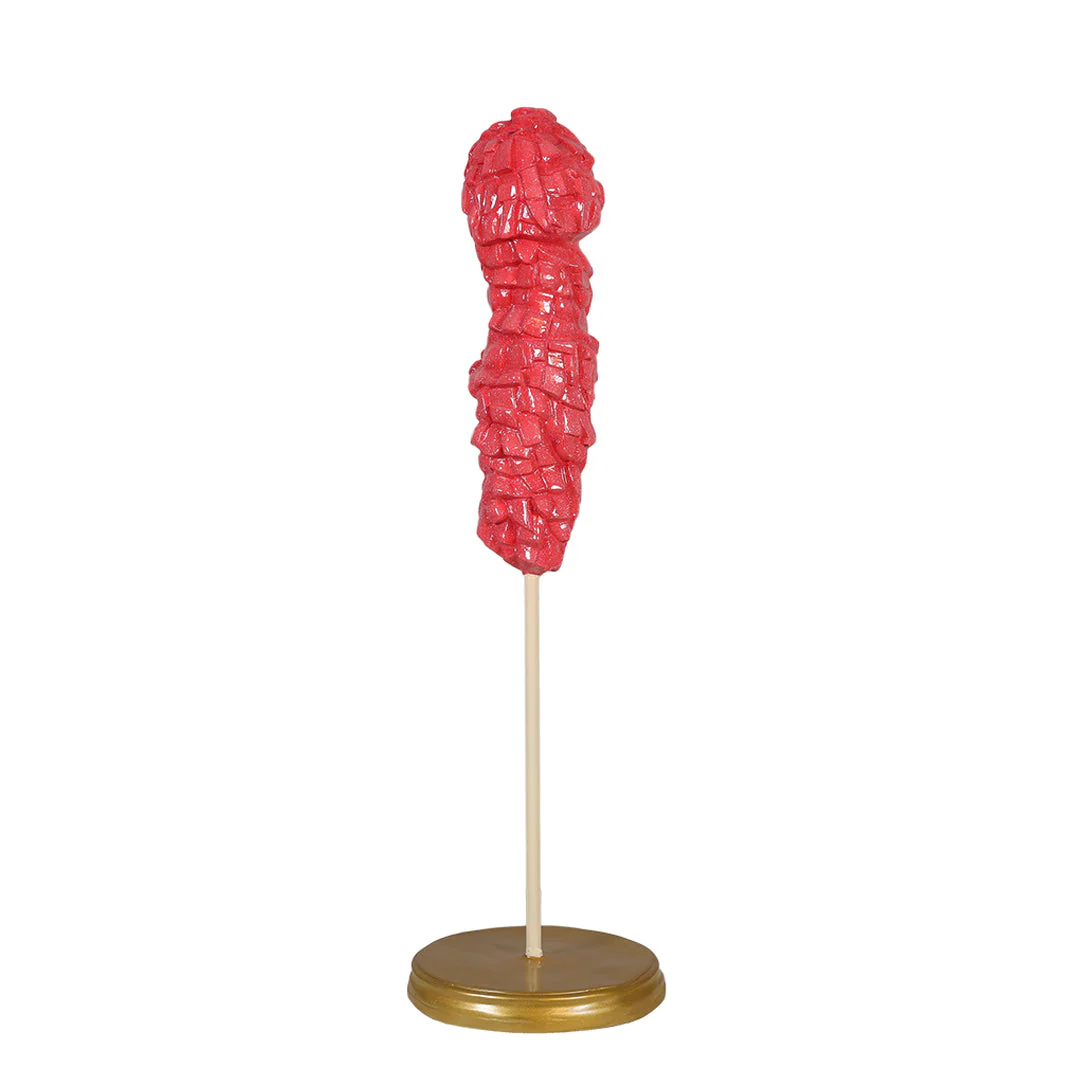Large Fiberglass Candy Stick Decoration, 47"