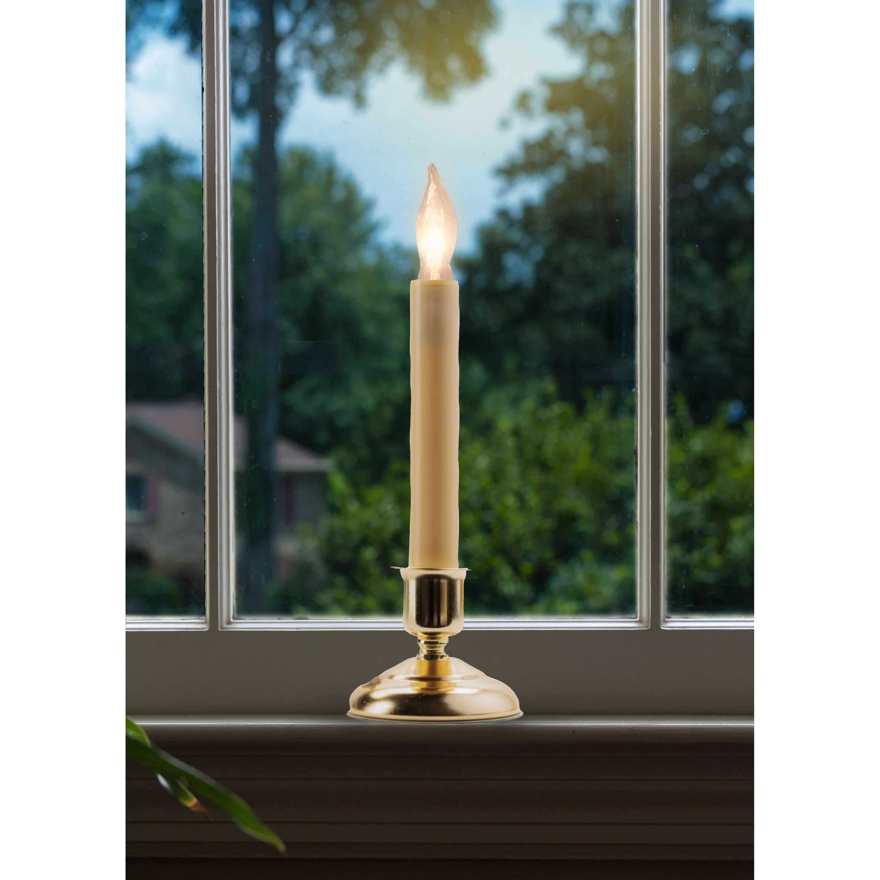 Cape Cod Brass Cool Burn Bulb Candle, Steady Burning, 9" (Set of 4) - Image 2