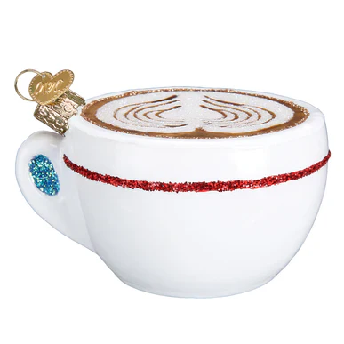 Cappuccino Glass Ornament - Image 4