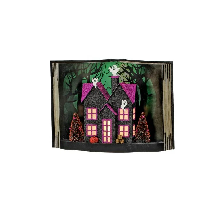 Cardboard LED Halloween Spellbook, 14" (2 styles - sold individually) - Image 2