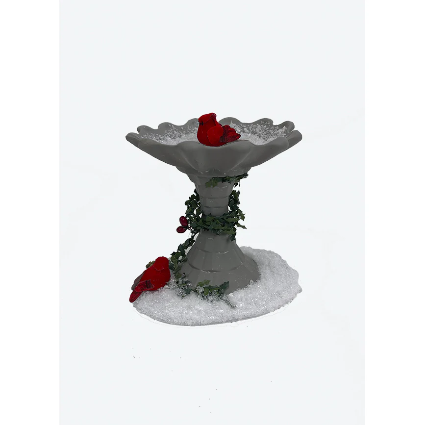 Cardinal Bird Bath Figurine, 5.5" - Image 3