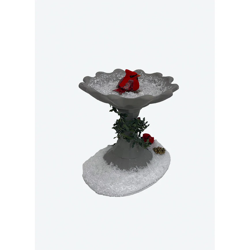 Cardinal Bird Bath Figurine, 5.5" - Image 4