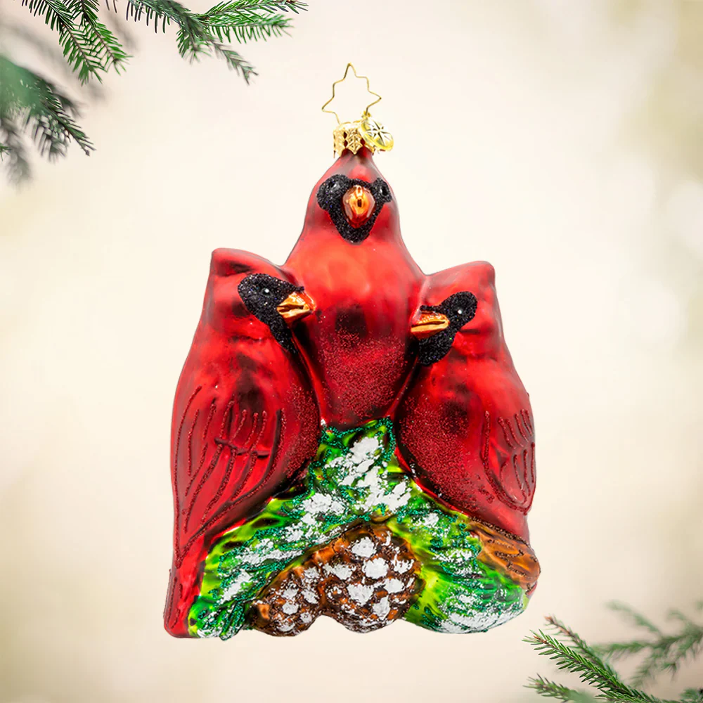 Cardinal Garden Greetings Ornament - Image 2