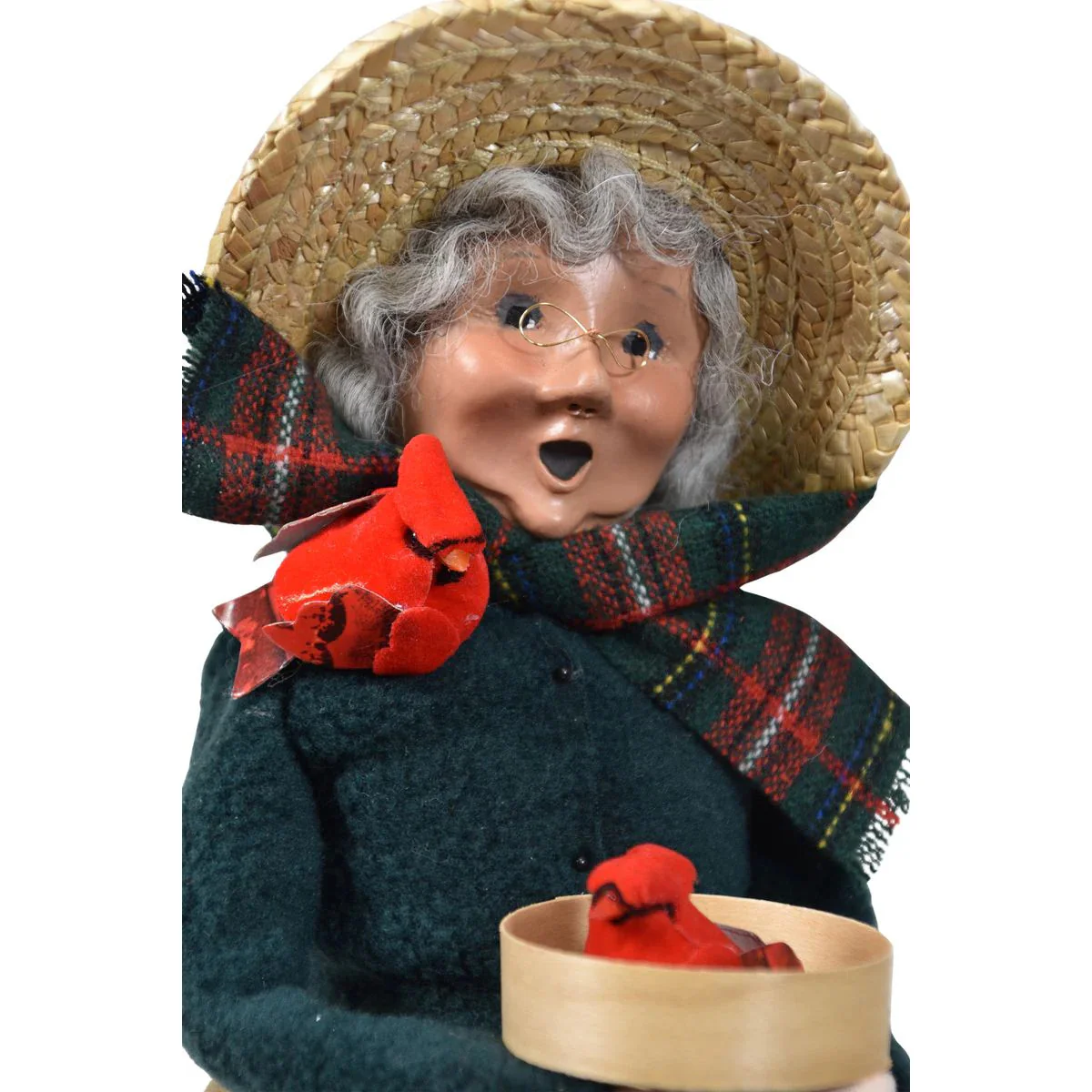 Cardinal Mrs Claus Caroler Figurine, 13" - Image 2