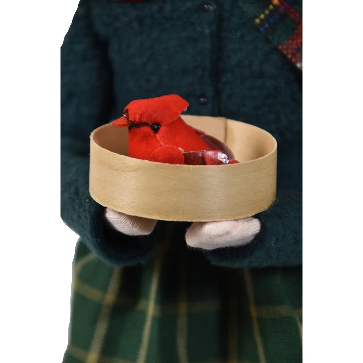 Cardinal Mrs Claus Caroler Figurine, 13" - Image 3