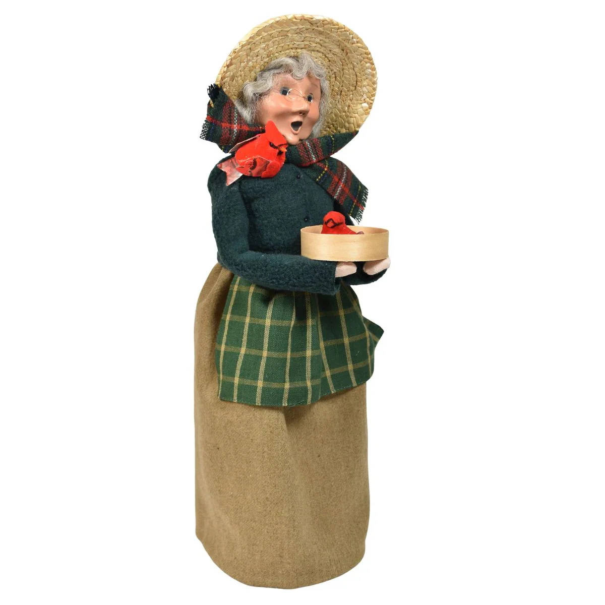 Cardinal Mrs Claus Caroler Figurine, 13" - Image 6