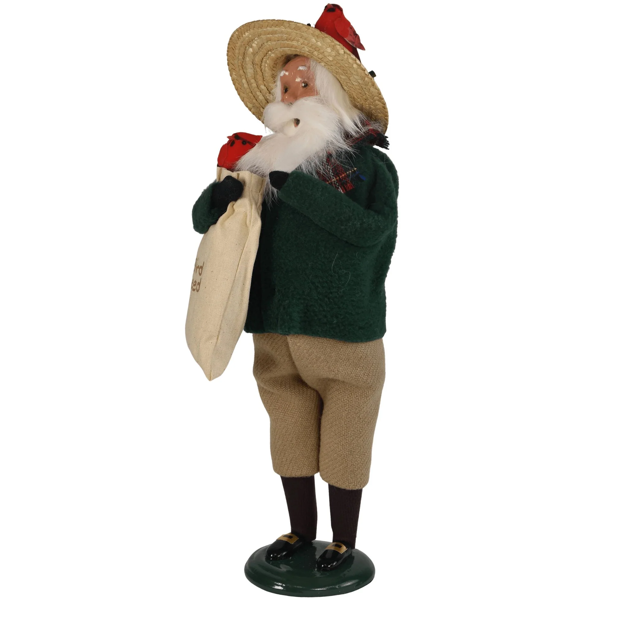 Cardinal Santa Caroler Figurine, 13" - Image 4