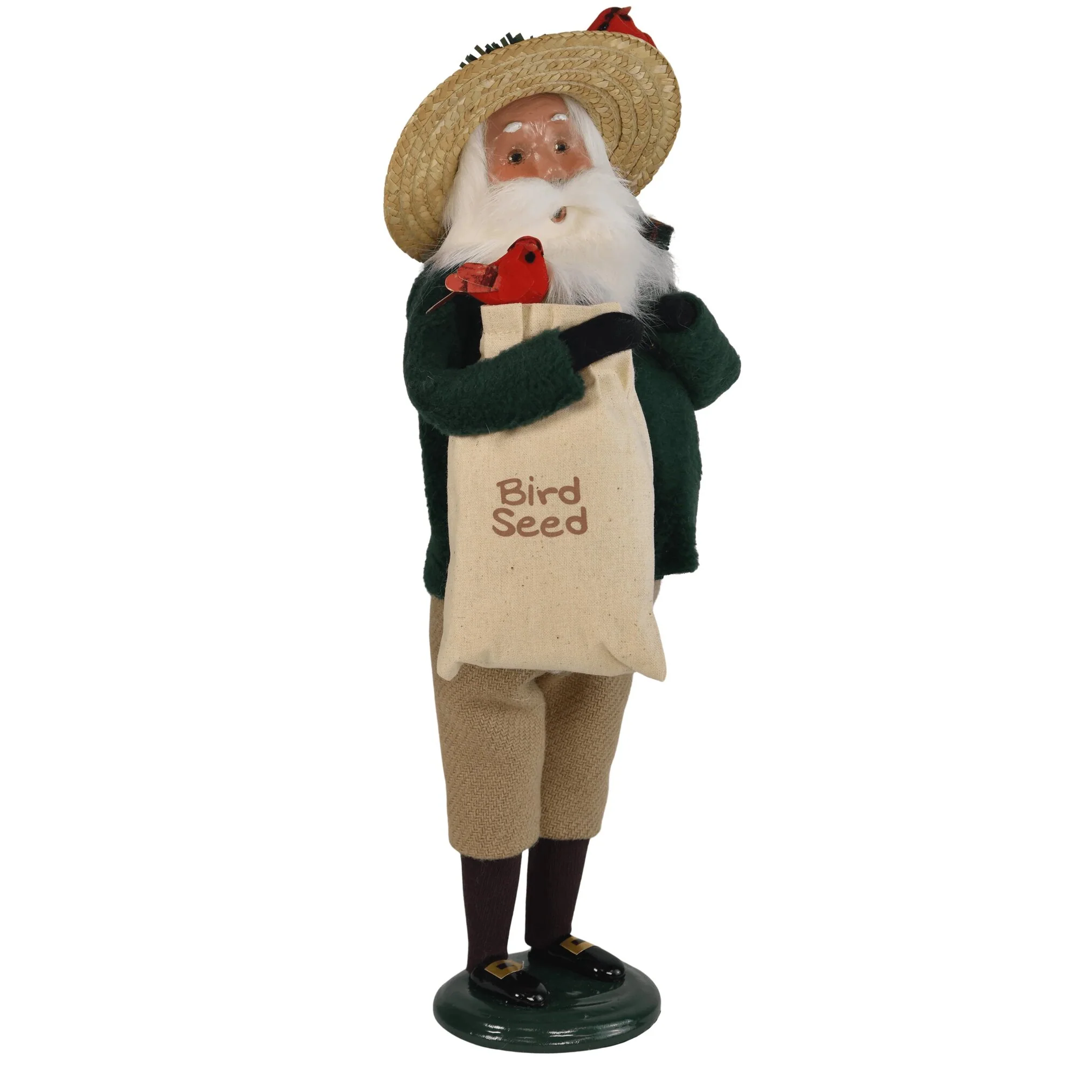 Cardinal Santa Caroler Figurine, 13" - Image 6
