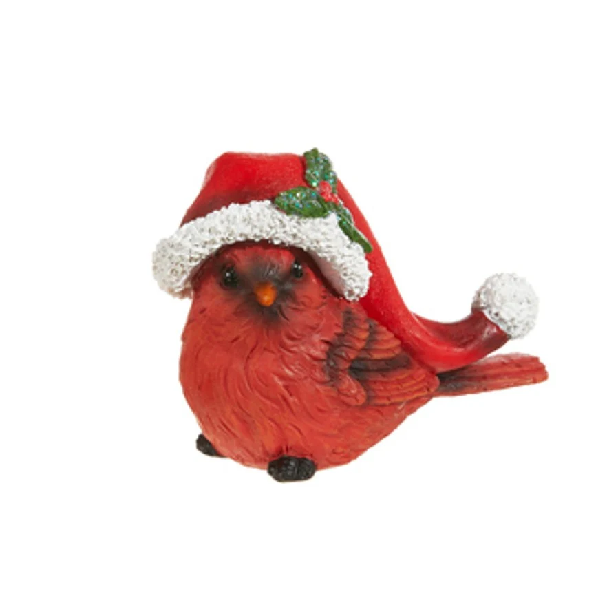 Cardinal w/ Santa Hat, 4" (3 styles - sold individually) - Image 3