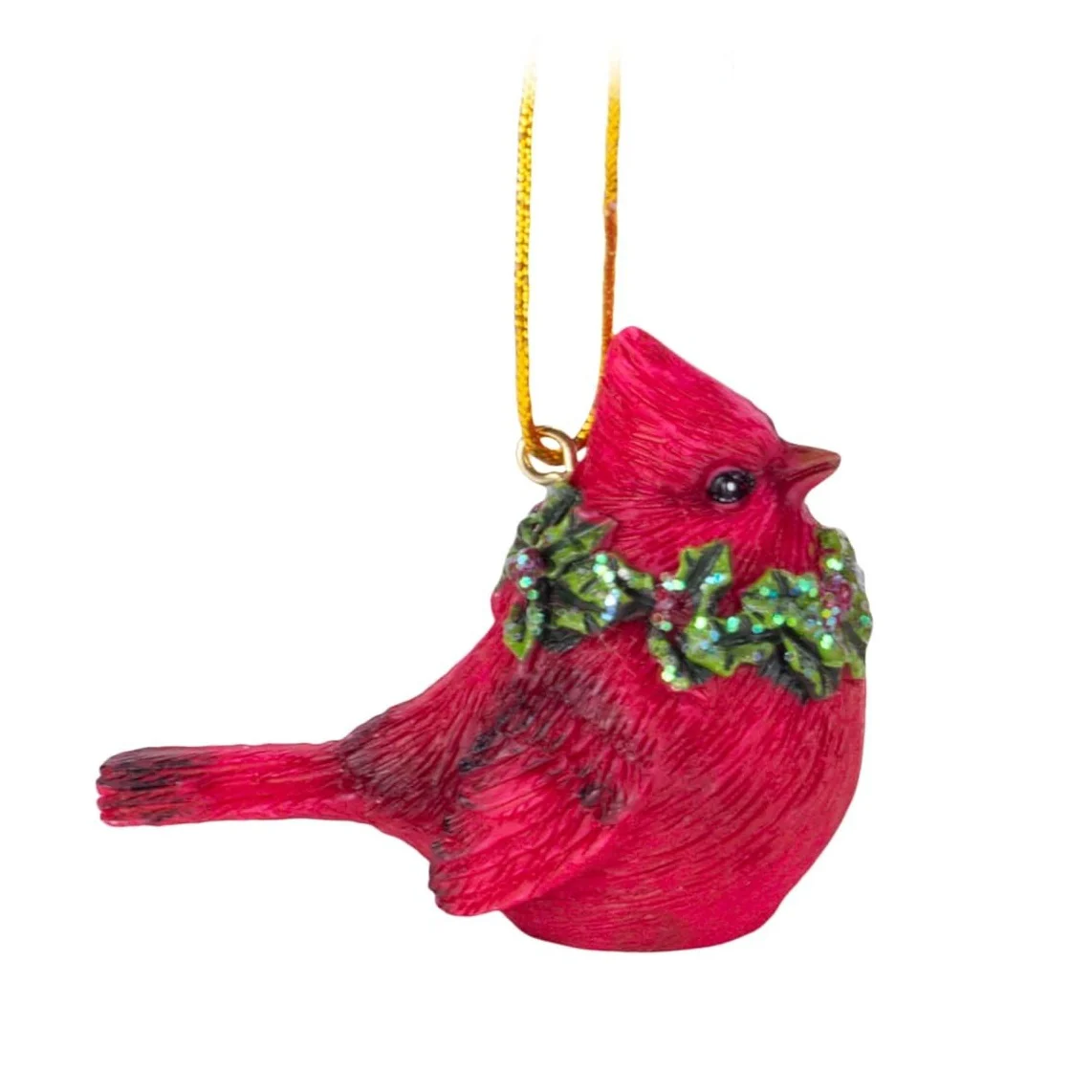 Cardinal W/ Wreath Ornament, 2.5" (2 styles - sold individually) - Image 6