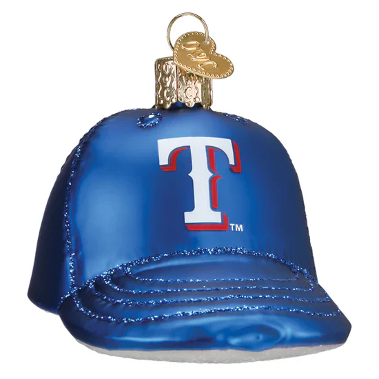 Rangers Baseball Cap Ornament, 3.5" - Image 2
