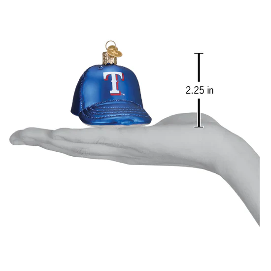 Rangers Baseball Cap Ornament, 3.5" - Image 3