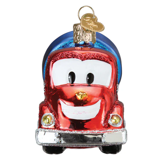 Cheerful Cement Truck Ornament, 3.5" - Image 4