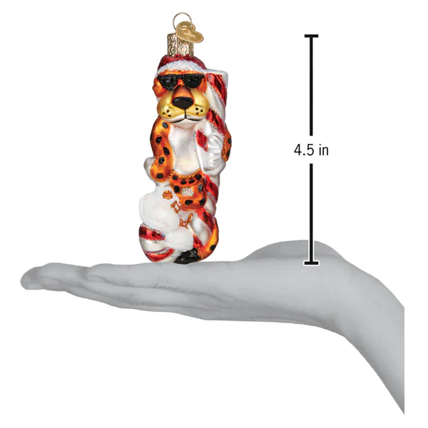 Chester Cheetah on Candy Cane Ornament - Image 5