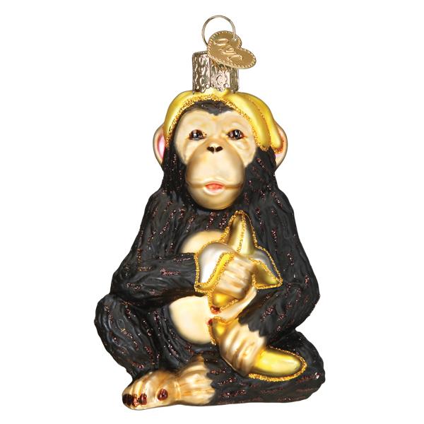 Chimpanzee Ornament, 3.75" - Image 2