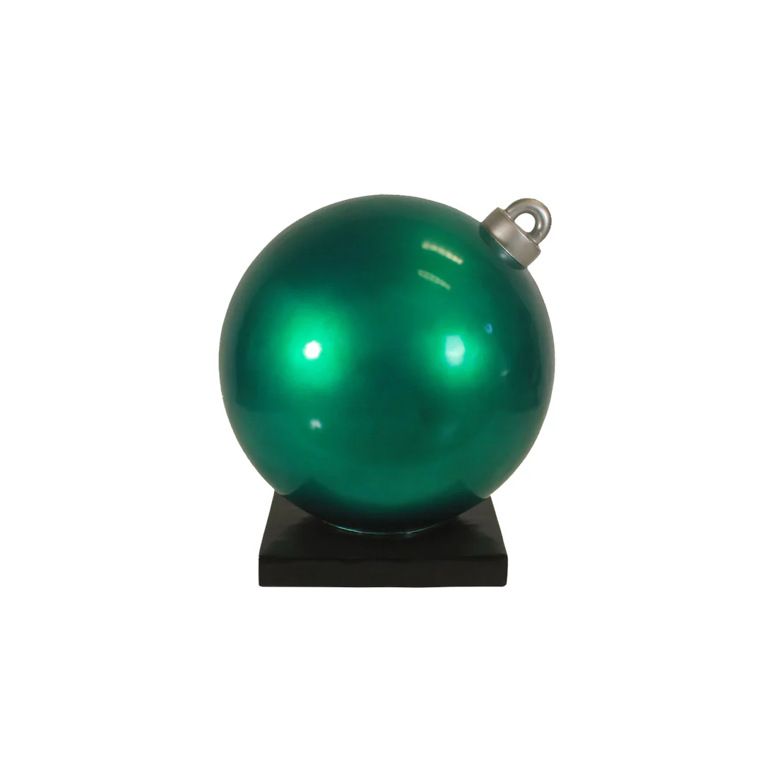 Large Fiberglass Christmas Ball Ornament, 24" to 47"