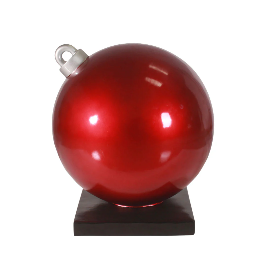 Large Fiberglass Christmas Ball Ornament, 24" to 47" - Image 10