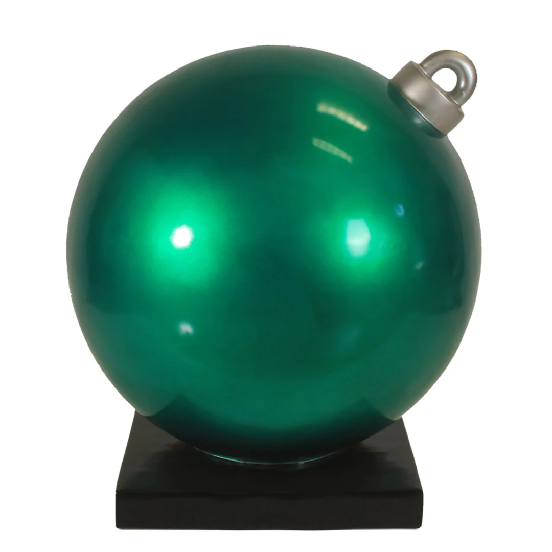 Large Fiberglass Christmas Ball Ornament, 24" to 47" - Image 11