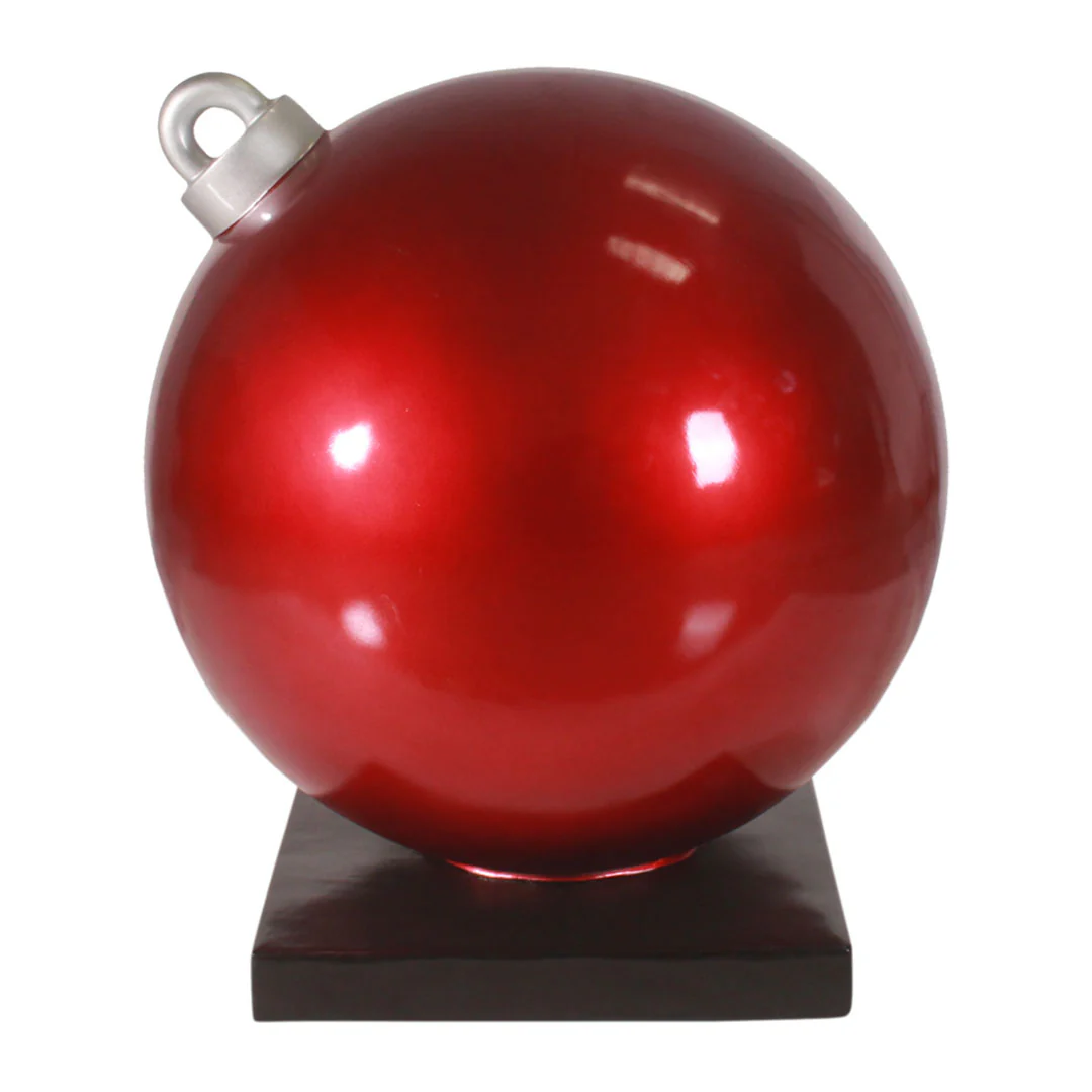 Large Fiberglass Christmas Ball Ornament, 24" to 47" - Image 14
