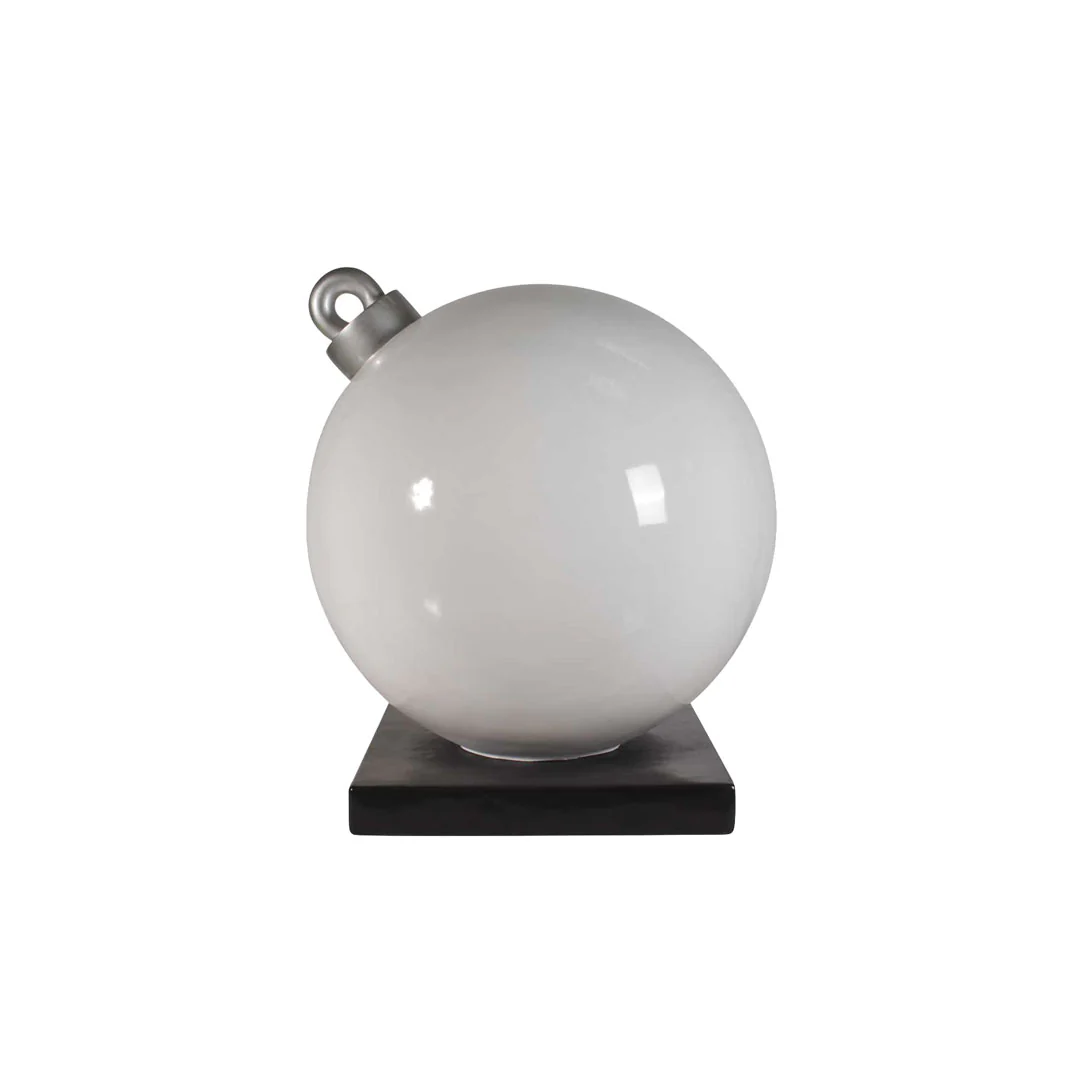 Large Fiberglass Christmas Ball Ornament, 24" to 47" - Image 2