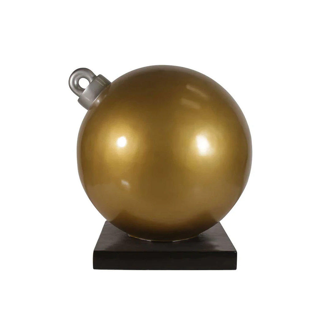 Large Fiberglass Christmas Ball Ornament, 24" to 47" - Image 4