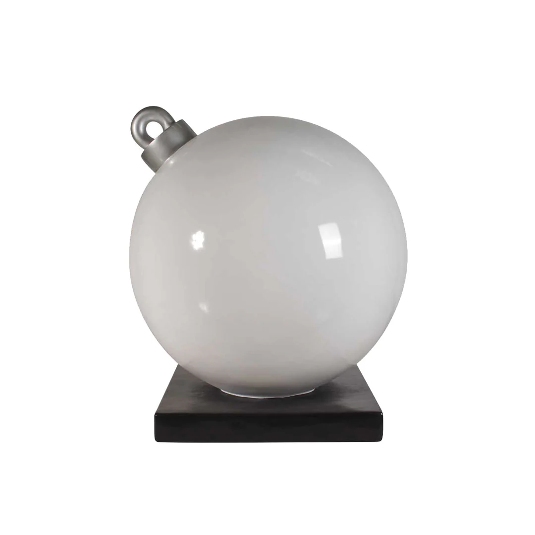 Large Fiberglass Christmas Ball Ornament, 24" to 47" - Image 5