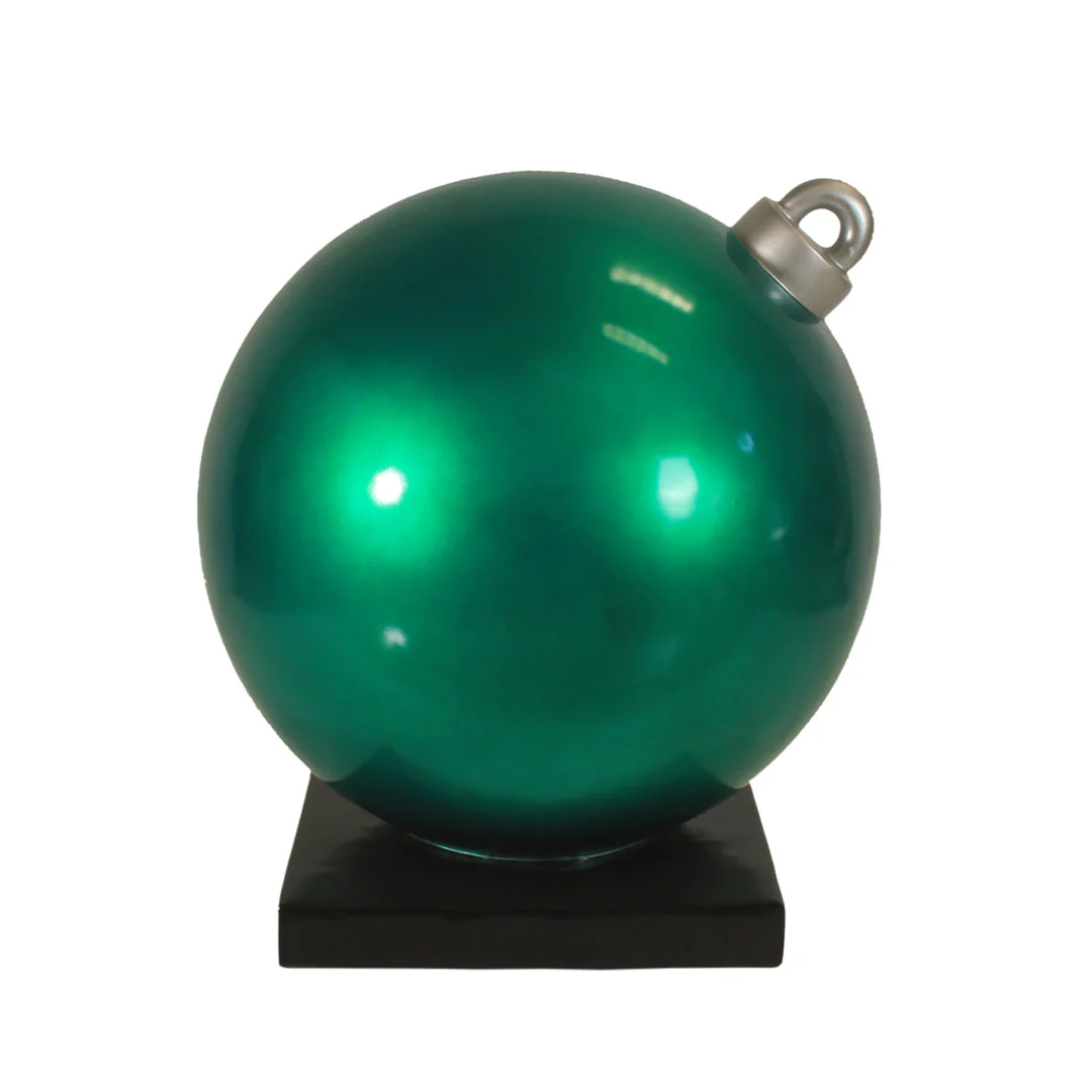Large Fiberglass Christmas Ball Ornament, 24" to 47" - Image 7