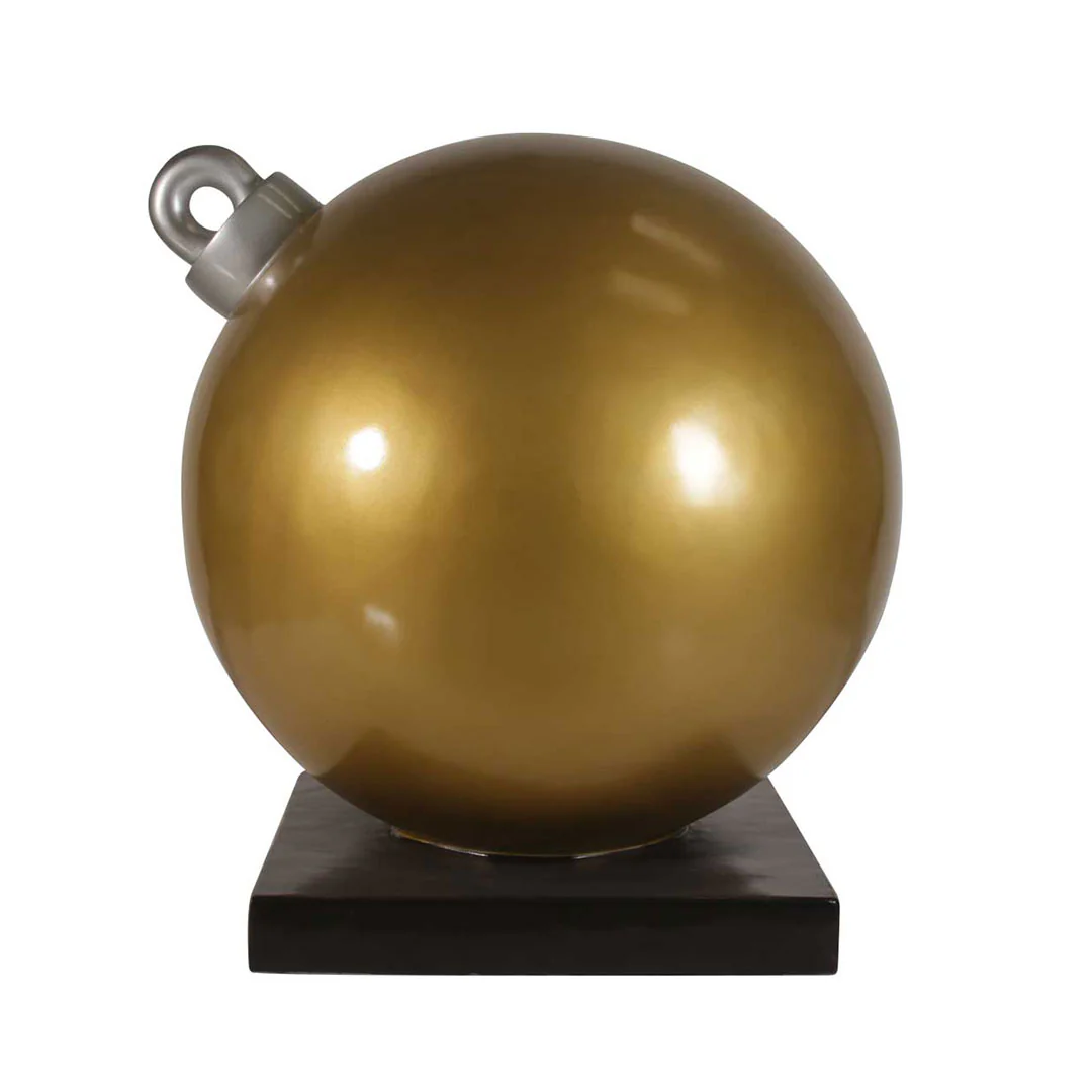 Large Fiberglass Christmas Ball Ornament, 24" to 47" - Image 8
