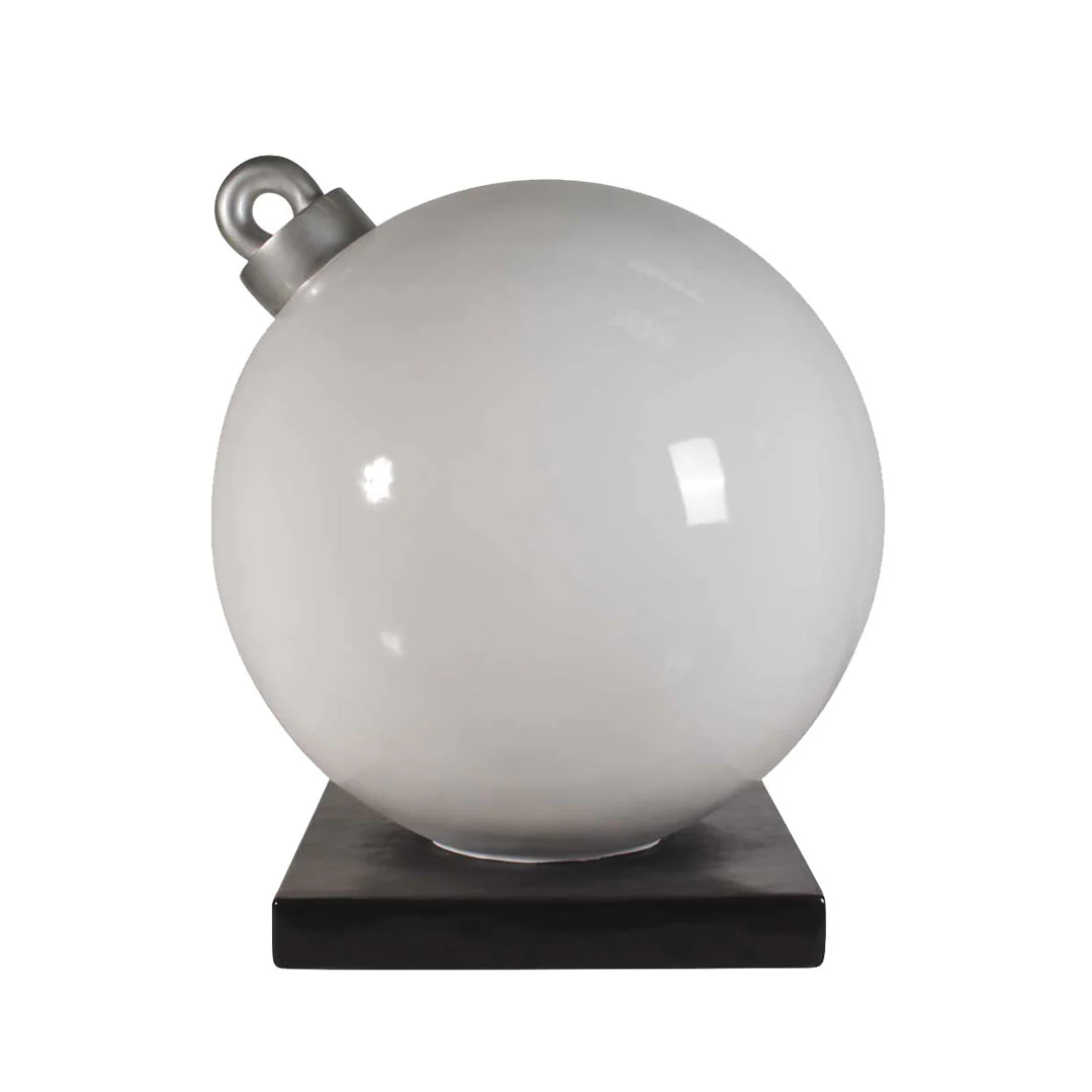 Large Fiberglass Christmas Ball Ornament, 24" to 47" - Image 9