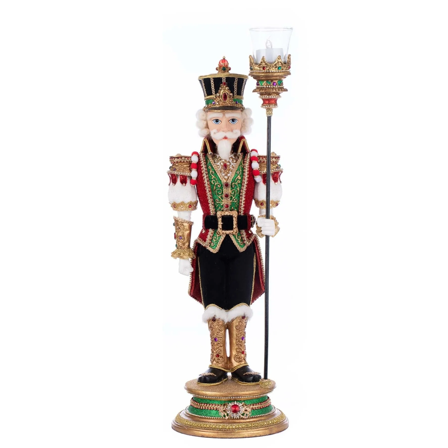 Christmas Ball Nutcracker Votive Guard Figurine, 21.25" (2 styles - sold individually) - Image 7