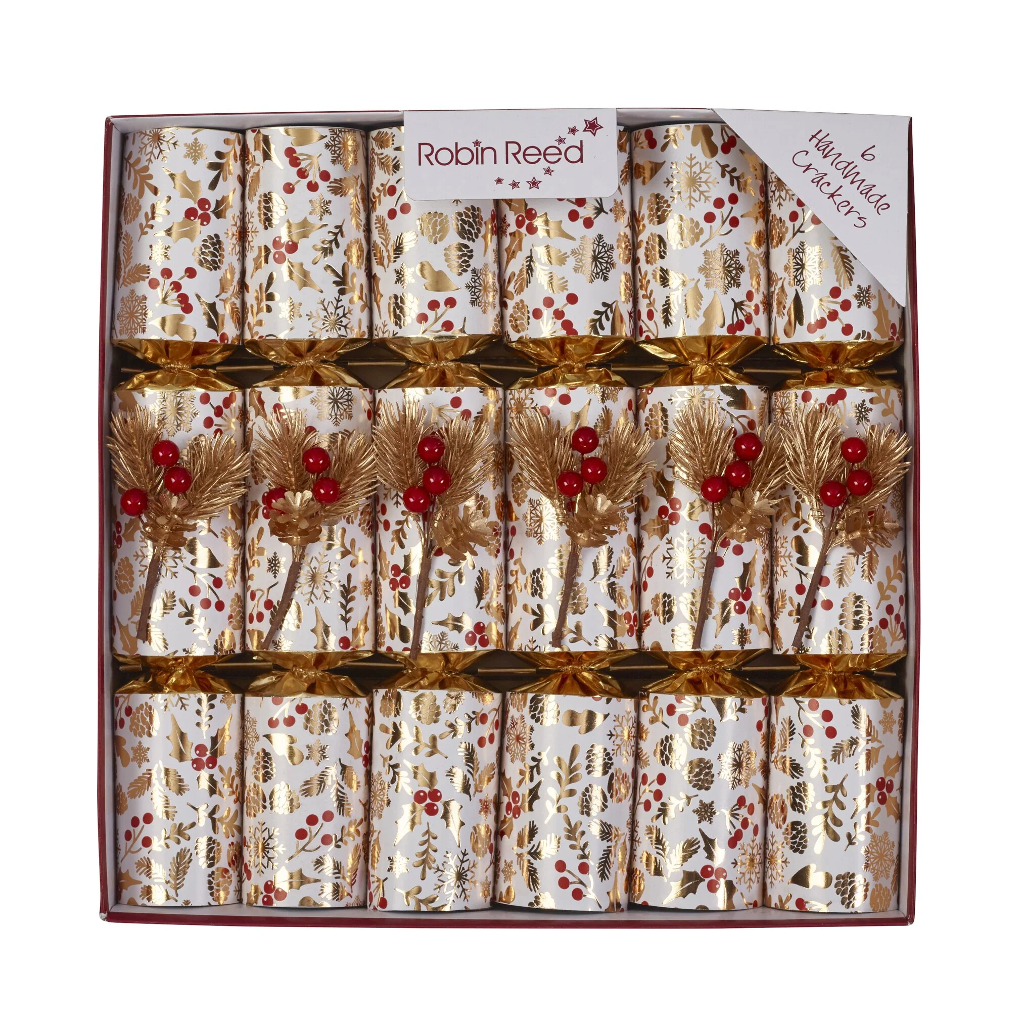 Christmas Berry Party Crackers, 12" (Set of 6)