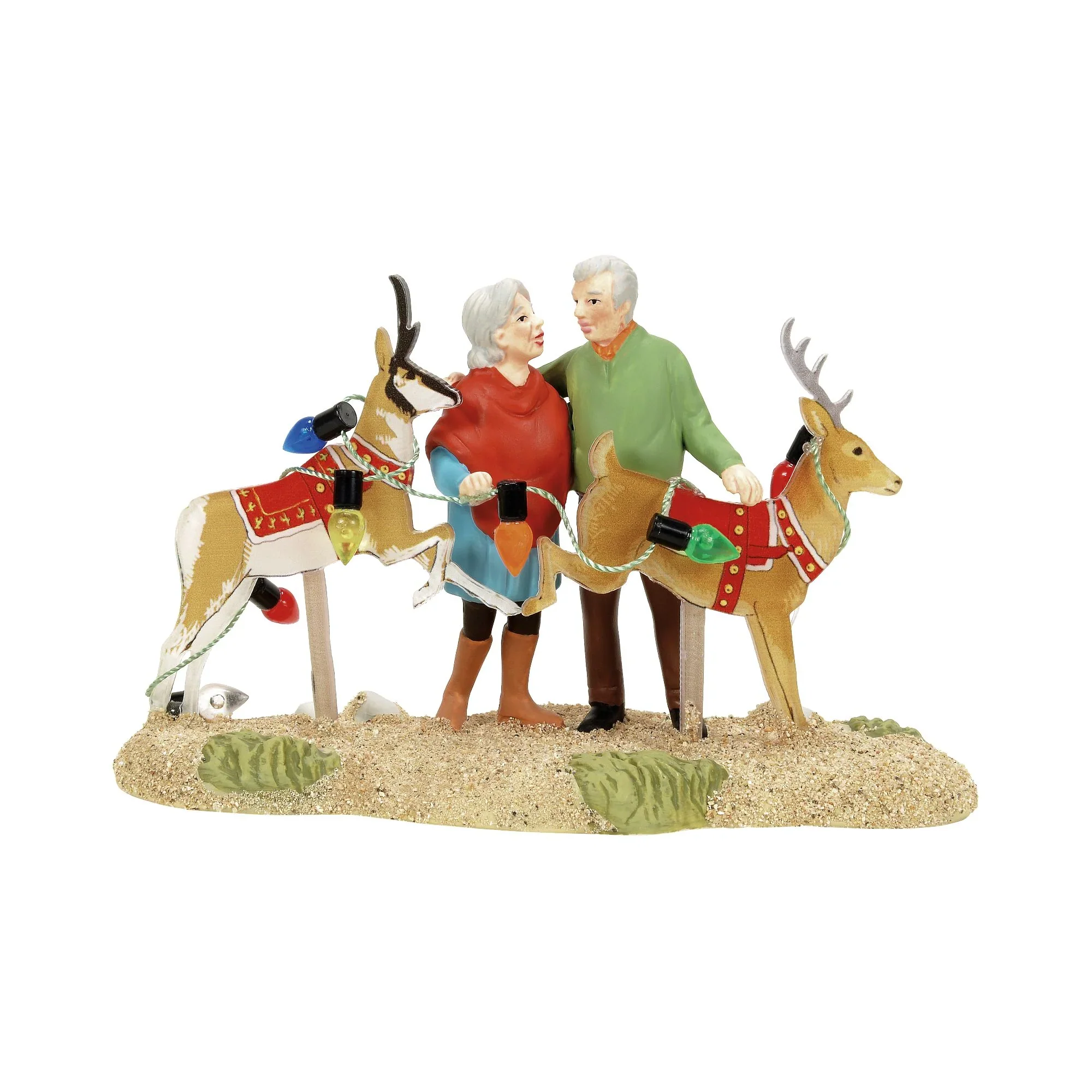 Christmas Canyon - The Deer & The Antelope Play Figurine, 2.7"