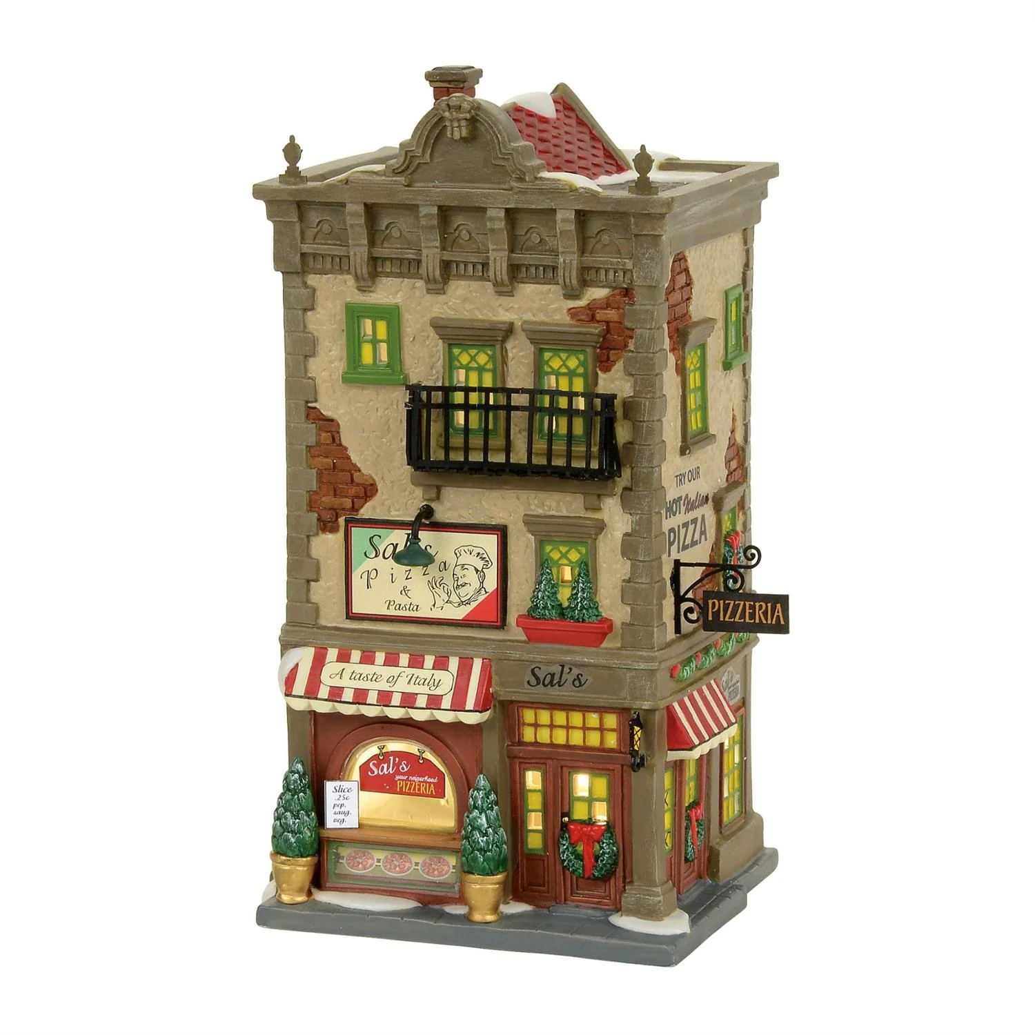 Christmas in the City Village - Sal's Pizza & Pasta Figurine