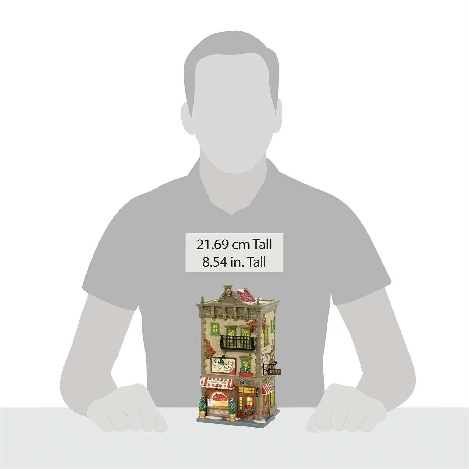 Christmas in the City Village - Sal's Pizza & Pasta Figurine - Image 3