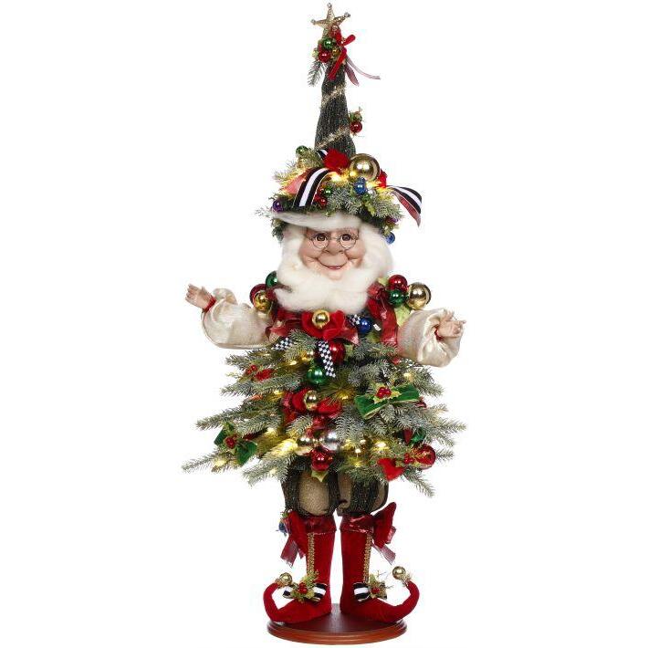 Christmas Tree Elf w/Lights Figurine, 27.5" (Medium)