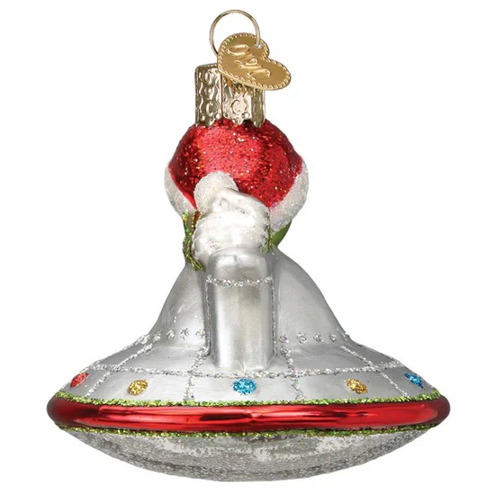Christmas UFO Ornament, 3" - Image 3