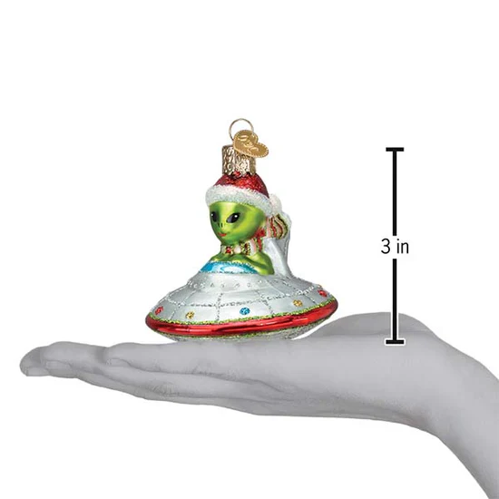 Christmas UFO Ornament, 3" - Image 5
