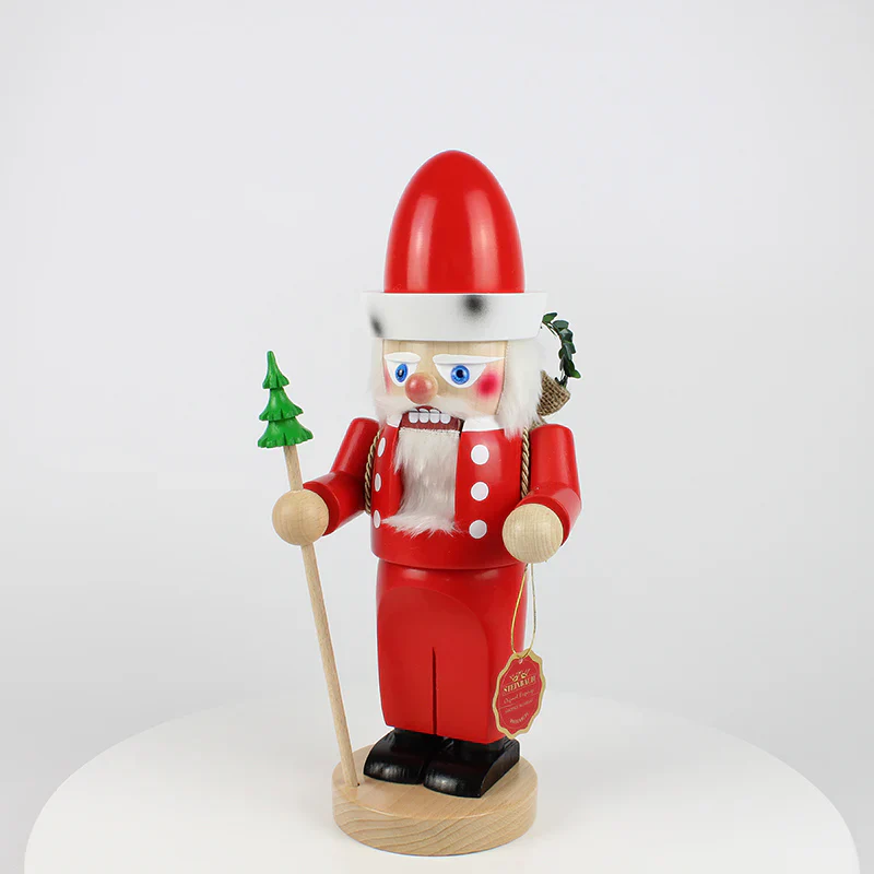 Chubby Santa Claus Nutcracker Figurine, 13" - Image 4