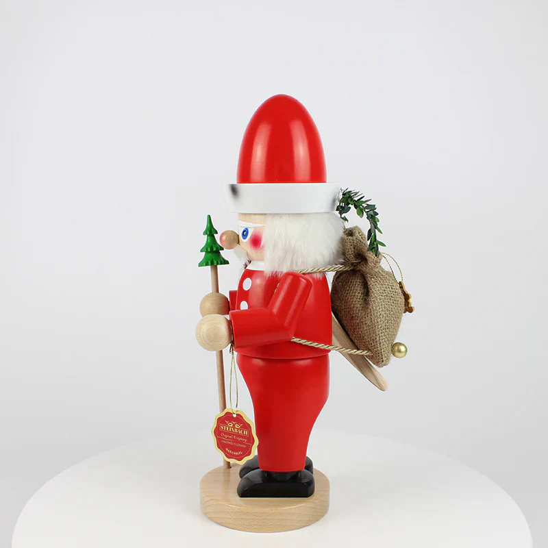 Chubby Santa Claus Nutcracker Figurine, 13" - Image 5