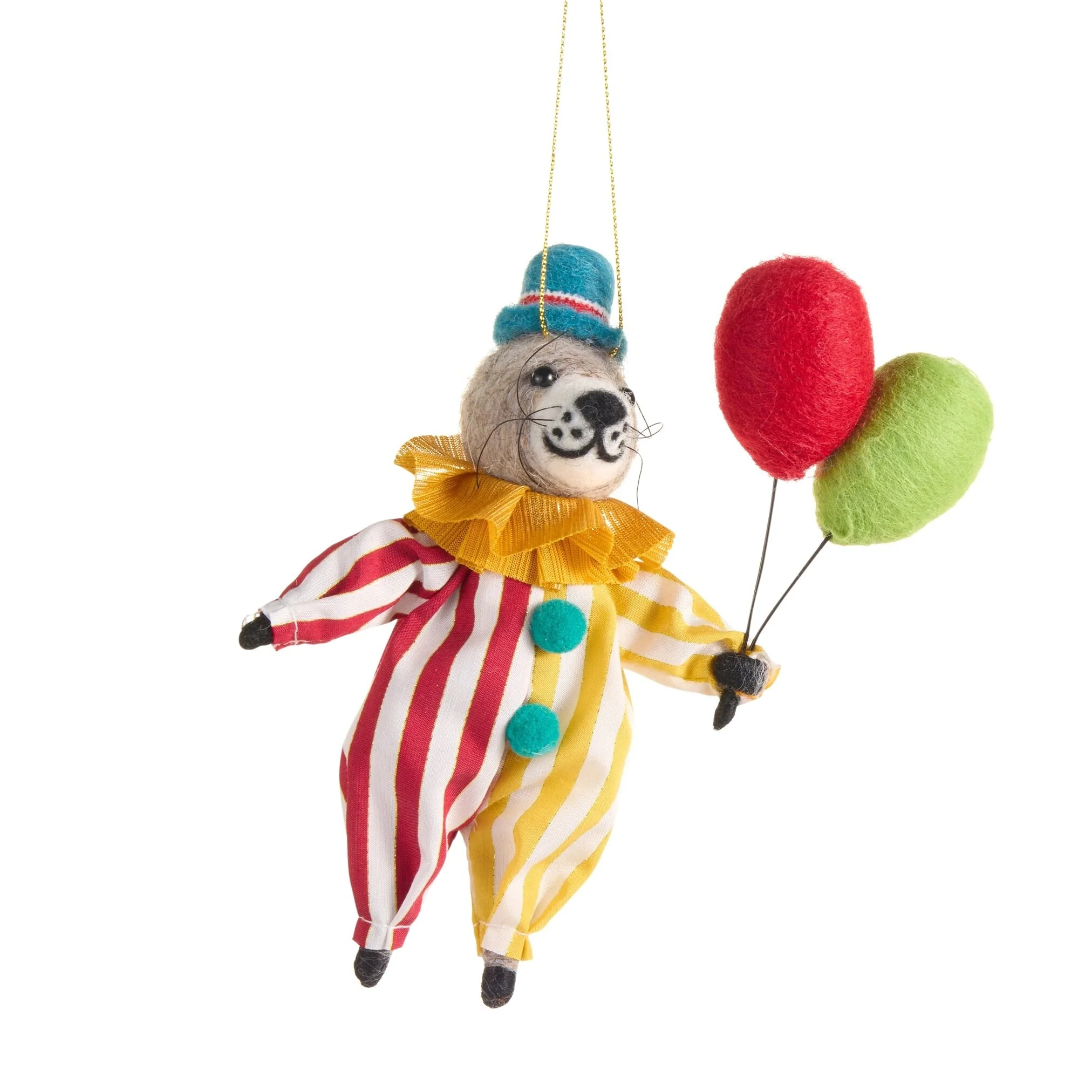 Circus Bear Ornament, 7" (2 styles - sold individually) - Image 2