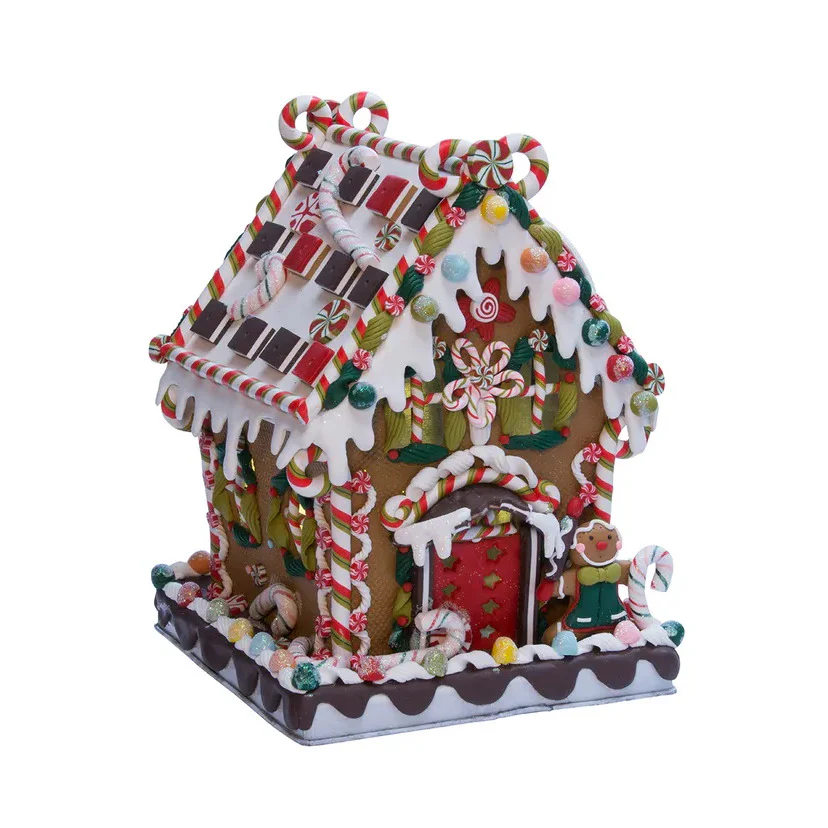 Claydough Candy Lighted House Figurine, 8.75" - Image 2