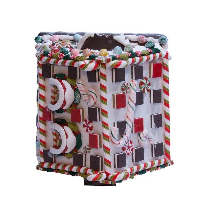 Claydough Candy Lighted House Figurine, 8.75" - Image 6