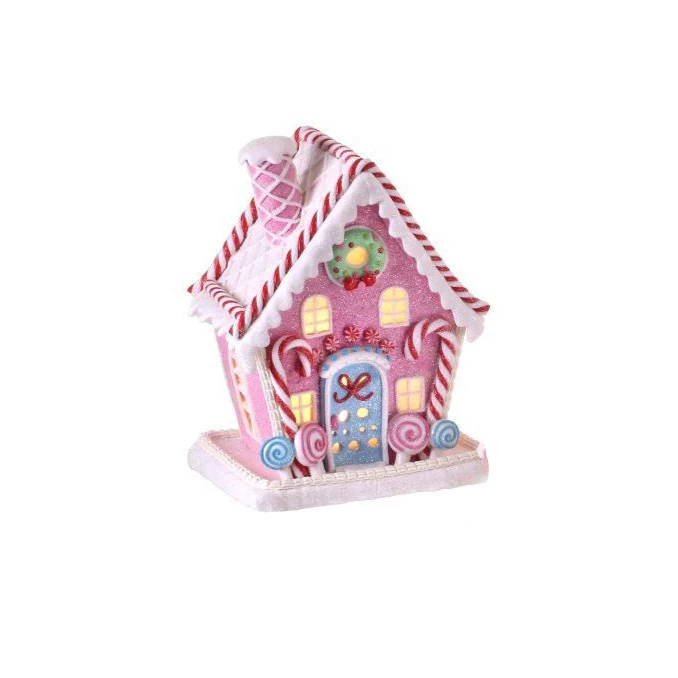 Claydough LED Candy House, 9.5" (2 styles - sold individually) - Image 2
