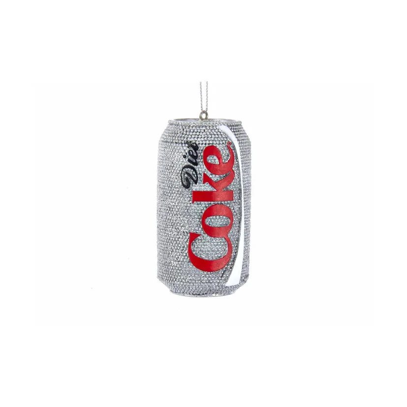 Coca-Cola® Glittered Diet Coke Can Ornament, 3"