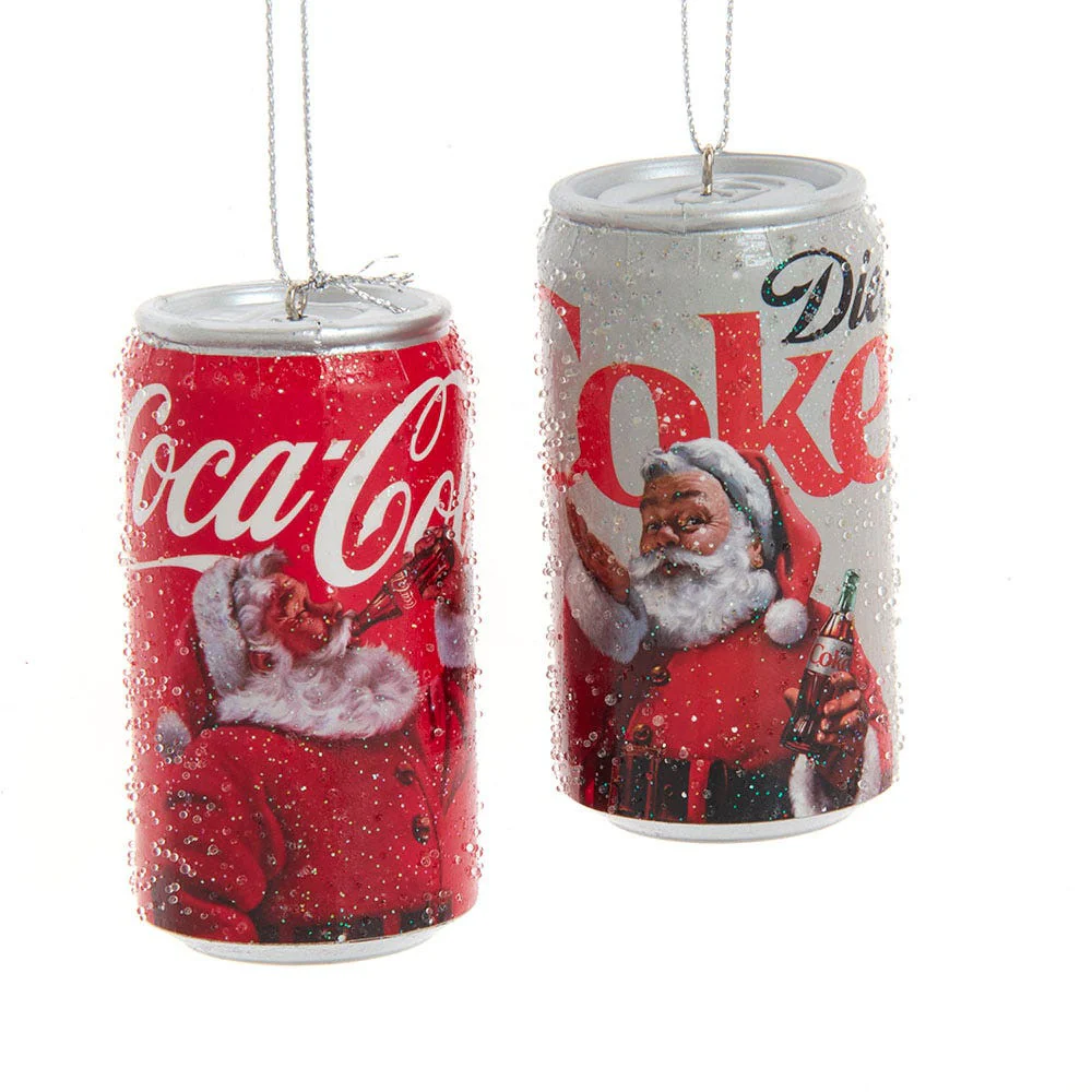 Coca-Cola® Santa Can Ornament, 3.5" (2 styles - sold individually)