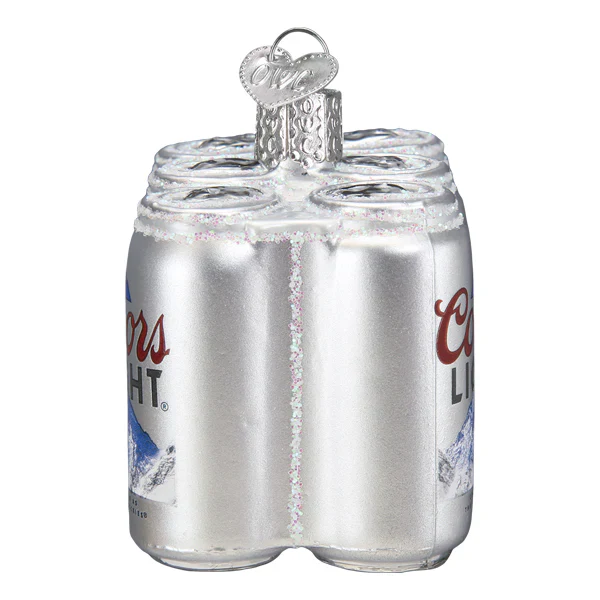 Coors Light Six Pack Ornament, 2.5" - Image 3