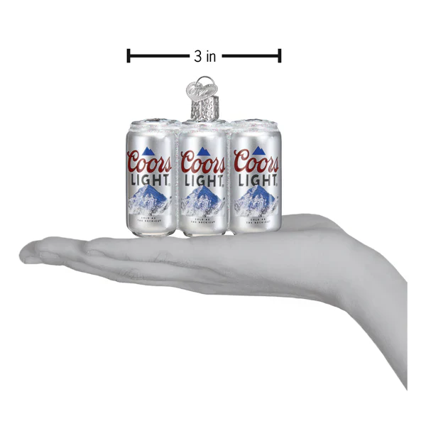 Coors Light Six Pack Ornament, 2.5" - Image 4