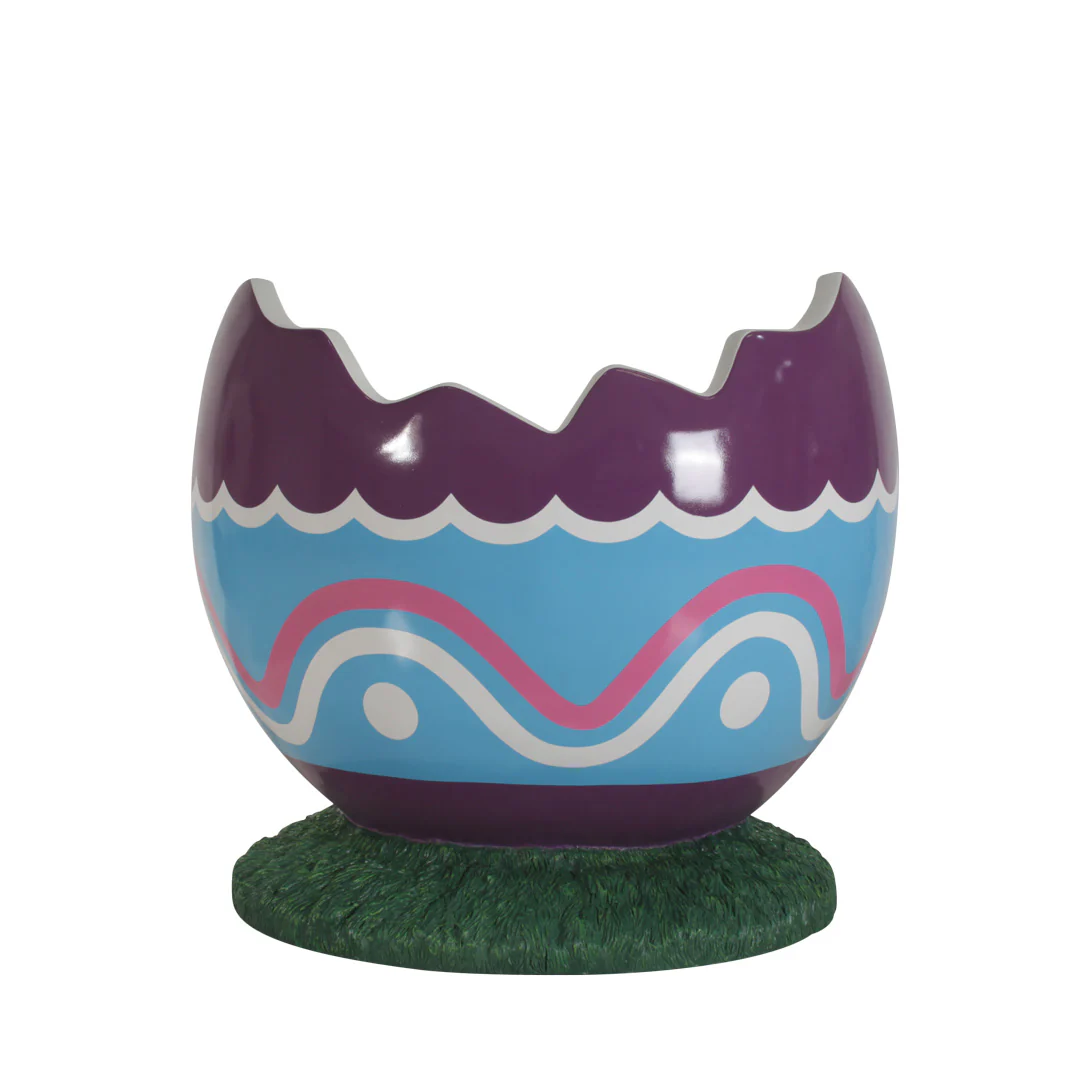 Large Fiberglass Cracked Egg Photo Op, 41" - Image 3
