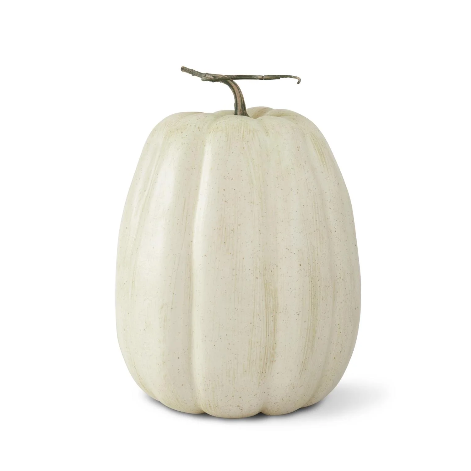 Cream & Tan Speckled Tall Pumpkin, 14.25"