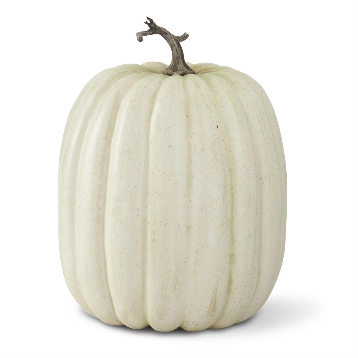 Cream & Tan Speckled Tall Pumpkin, 19"